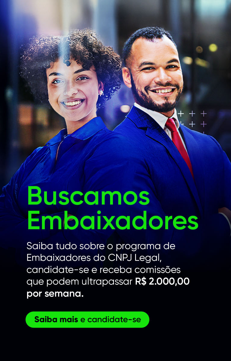 Banner Seja um Embaixador do CNPJ Legal